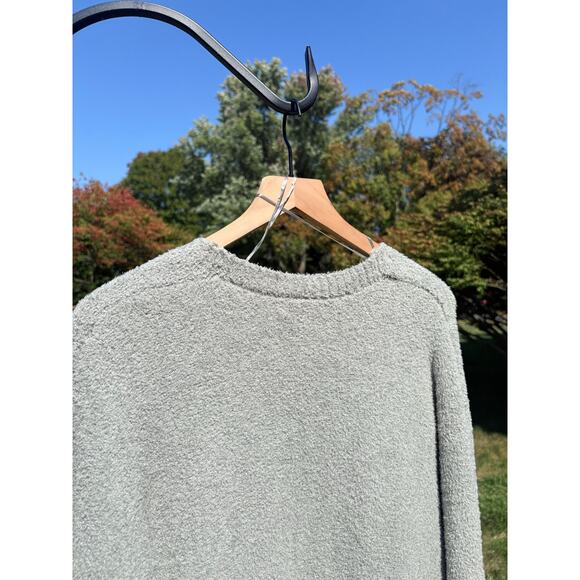 Sincerely Jules Plush Cardigan Sweater Size Small Cozy Lounge Sage Green - Picture 6 of 7